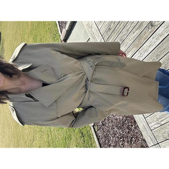 Vintage Hill & Archer Classic Convertible Trench‎ Coat Jacket SIZE 40R